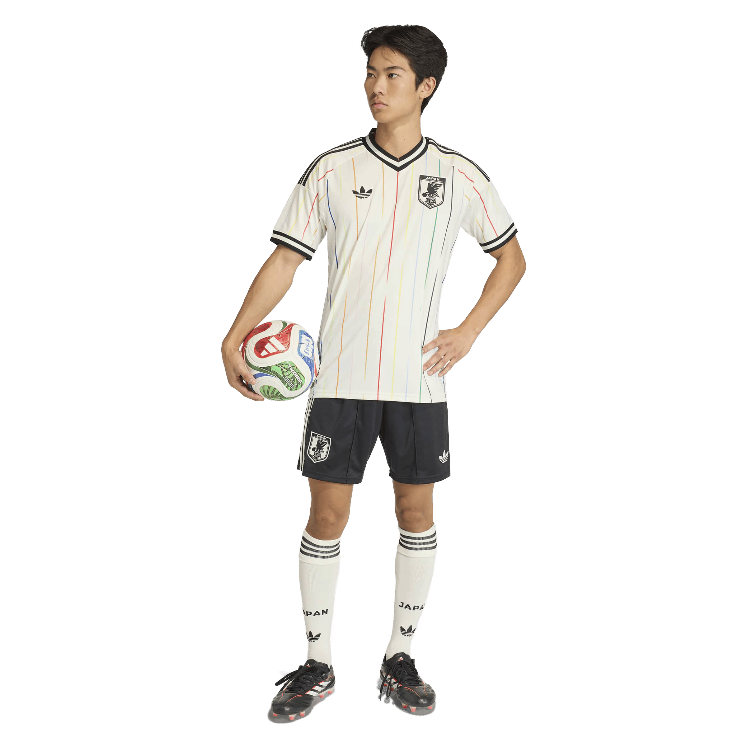 adidas Mens Japan 26/27 Away Football Jersey Off White/Black